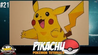 Pokémon Tutorials  Wie zeichnet man Pikachu 21 [upl. by Ciprian]