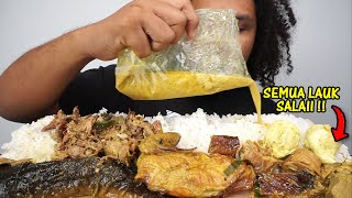 ikan keli salai daging salai ayam salai dan itik salai [upl. by Vanni]