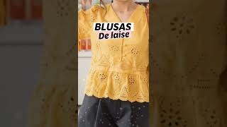 Belíssimas Blusas de Laise blusas modafeminina short [upl. by Eidnarb192]