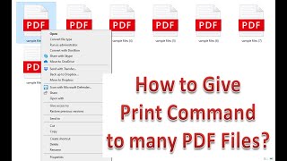 How to print multiple pdf files at once [upl. by Ennaylime]