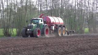 Loonbedrijf Van Geresteijn bouwland injecteren met Fendt 920 [upl. by Drandell]