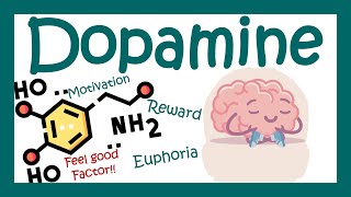 Dopamine  Dopaminergic pathways in brain  Dopamine deficiency  Parkinsons disease [upl. by Addiego758]