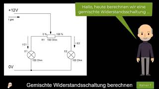 01 Gemischte Widerstandsschaltung berechnen [upl. by Anilyx]