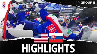 Highlights  USA vs Slovakia  2024 MensWorlds [upl. by Eada609]