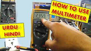 20 How to Use a Multimeter Urdu Hindi  Detailed Practical [upl. by Gelb]