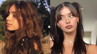 🦋AESTHETIC TRENDY HAIRSTYLES FOR STRAIGHT AND WAVY HAIR🦋 [upl. by Derr]