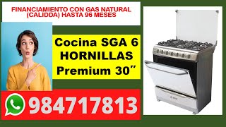 cocina 6 hornillas quemadores a gas natural calidda cocina precio oferta catalogo credicalidda [upl. by Franza615]