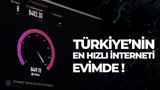 Evime 10000Mbps Fiber İnternet Çektirdim Türkiyenin En Hızlı İnterneti Evimde [upl. by Amleht]