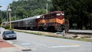 Great Smoky Mountains Railroad at Dillsboro NC [upl. by Ajnot306]