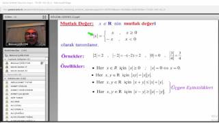 Üniversite Matematik 1  1Ders [upl. by Dwain963]