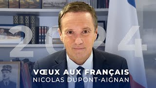 2024  les vœux de Nicolas DupontAignan aux Français • Dissolution Européennes [upl. by Zined10]