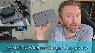 BEST FAST WIRELESS CHARGING PAD  SAMSUNG Wireless Charger Duo Review [upl. by Avahc]