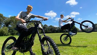 We Bought our DREAM Electric Dirtbikes Sur Ron WHEELIES FIRST RIDE [upl. by Asirak451]