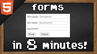 Learn HTML forms in 8 minutes 📝 [upl. by Maag]