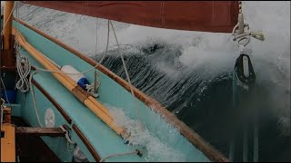 Drascombe Lugger “Lily Ella” Experiments with Heavy Weather Sail Configurations off Stonehaven [upl. by Liberati]