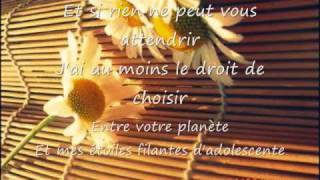 Un peu dInnocence  Isabelle Boulay Paroles [upl. by Tnafni]