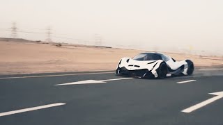 DEVEL SIXTEEN Top Speed Run at Dubai 503 kmh [upl. by Nojed]