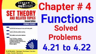 Schaums OutlinesSet Theory Solved Problem Chapter 4421 to 422 [upl. by Aicirtac]