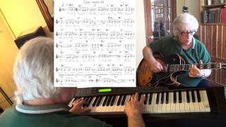 Que restetil de nos amours  I Wish You Love  guitar amp piano jazz cover  Yvan Jacques [upl. by Atalya]