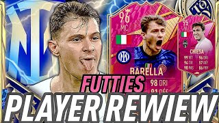 FIFA 22  JE TESTE NICOLO BARELLA amp FREDERICO CHIESA FUTTIES  PLAYER REVIEW [upl. by Hephzipah]