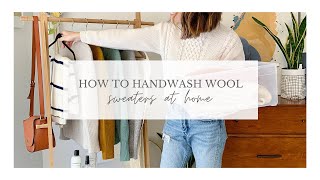 How to Hand Wash Wool Sweaters At Home [upl. by Petronella]