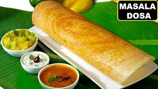 How To Make Crispy MASALA DOSA South Indian Style मसाला डोसा  Breakfast Recipe  CookWithNisha [upl. by Aitital]