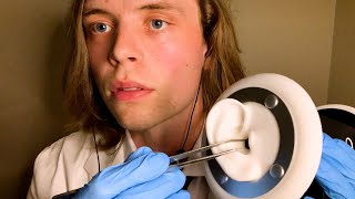 ASMR DEEP EAR CLEANING EXAM amp CLOSE WHISPERING doctor roleplay ear to ear sensitive 3dio [upl. by Armando]