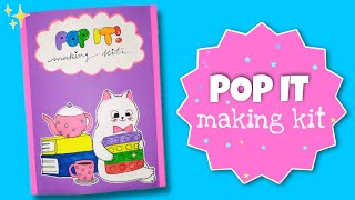 DIY Pop it making kitdiy craftspaper crafts [upl. by Ayatan]