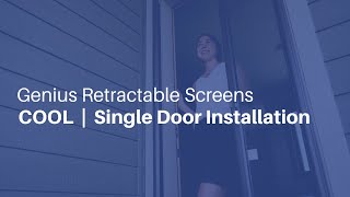 How To Install The COOL Single Retractable Screen [upl. by Langley]