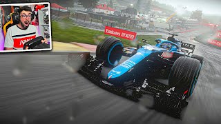 CARRERA BAJO LA LLUVIA en SPA BÉLGICA en F1 2021 ☔ [upl. by Monreal]