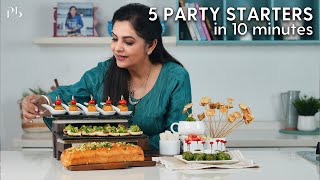 5 Party Starters in 10 Minutes I 5 पार्टी स्टार्टज़ I Pankaj Bhadouria [upl. by Llenehs]