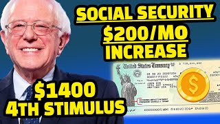 200 Monthly Boost amp More amp 1400 4th Stimulus Check for SSDI SSI Update [upl. by Adel]