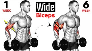 15 BEST Exercises for WIDER BICEPS [upl. by Arikal811]