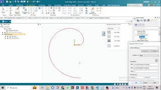 Involute Curve by quotequation drive curvequot in Solid Edge [upl. by Akinuahs]