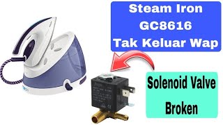 Steam Iron Phillips GC8616 Wap Tak Keluar Valve Rosak [upl. by Cocke]