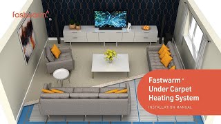 Fastwarm Under Carpet Electric Underfloor Heating Install Guide [upl. by Aholla]