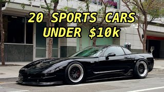 Top 20 Best Sports Cars For Less Than 10k [upl. by Nallac]