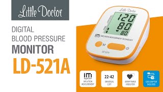 Digital Blood Pressure Monitor LD521A ENG [upl. by Nnaycart584]