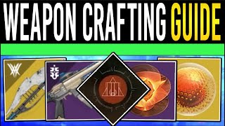 Destiny 2 WEAPON CRAFTING GUIDE Test RANGE Exotic Glaives Unlocking Patterns Materials amp Perks [upl. by Zohara683]