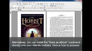 Atlantis Word Processor Creating eBooks Part 4 Tips on accessing the quotSave as eBookquot command [upl. by Entruoc]