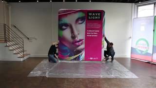 Wavelight Backlit Trade Show Display  Graphic Instructional [upl. by Ettennil]