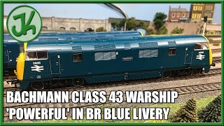 Bachmann Class 43 Warship Powerful in BR Blue livery  Unboxing and Review [upl. by Lahcar]