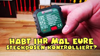 Wozu dient der Lidl  Parkside Steckdosen RCD Tester [upl. by Niwrud]