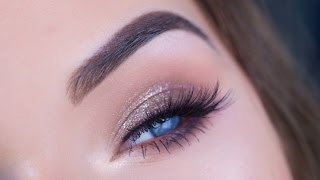 Soft Gold Eye Makeup Tutorial  Colourpop Cosmetics [upl. by Maggi]