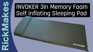 INVOKER 3in Memory Foam Self Inflating Sleeping Pad [upl. by Irfan]