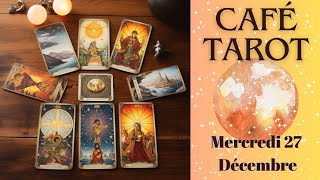 CAFÉ TAROT☕️🔮 🌕Mercredi 27 décembre  Tirage de PLEINE LUNE [upl. by Barde]