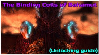 Final fantasy XIV how to unlock the 8 man raid The binding Coils of Bahamut [upl. by Le527]