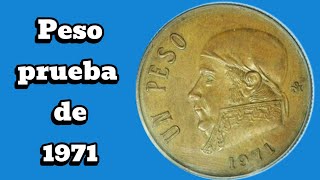 Peso Prueba de 1971Monedas de MèxicoMonedas MexicanasNumismatica [upl. by Debbra757]