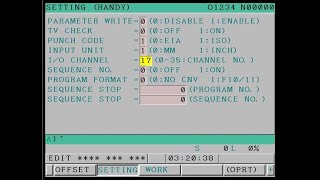 Fanuc  Parametre Değişimi Nasil Yapilir Örneğin TIMER Zamanlama Parametreleri [upl. by Ahsika383]