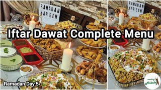 Dawateiftar Complete Menu With Tips amp Ideas💡  Special Dawat Vlog  Iftar Dawat Snacks Recipes [upl. by Meghann]